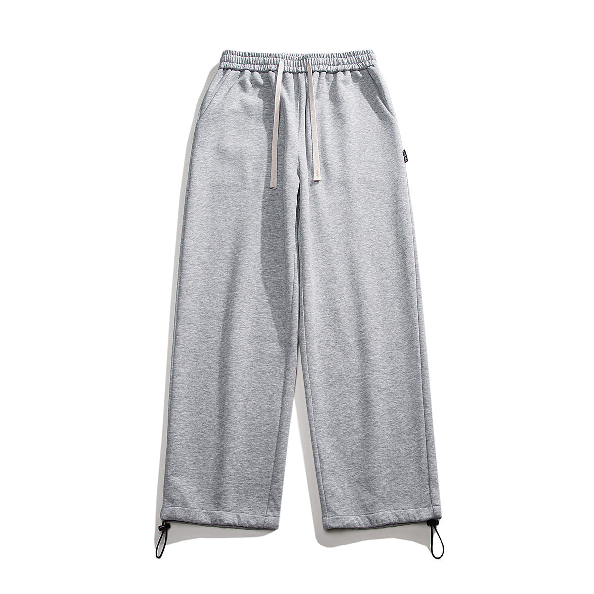 Pantalon de survêtement ample à jambes droites, avec cordon et chevilles à nouer