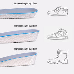 Height Increasing Insoles For Men Full Cushion With Hard Base No Collapse