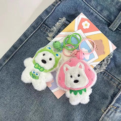 Cute West Highland Terrier Plush Pendant Keychain