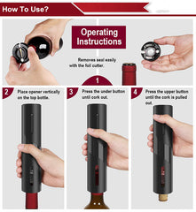 Rechargeable electric wine opener