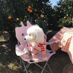 Pull chaud et mignon imprimé avec des cœurs pour animal de compagnie
