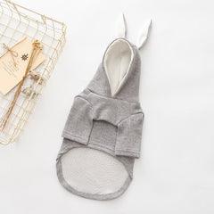 Pull tricoté pour petit chien, costume avec oreilles de lapin
