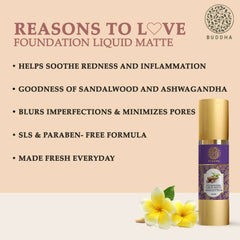 Fond de teint liquide naturel Buddha, mat Nude