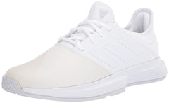 adidas Womens GameCourt Tennis Shoe FTWR White/FTWR White/Dash Grey 6 M US