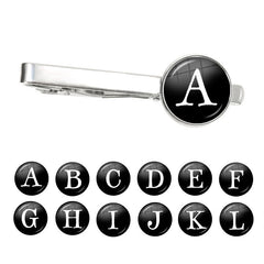 Letter Tie Clip Decoration With French Shirt