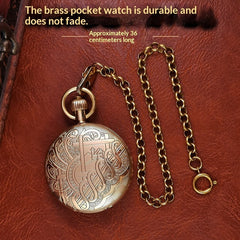 All-Copper Fully Automatic Mechanical Pocket Watch