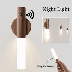 Auto LED USB Magnetic Wireless Night Light Corridors Porch Lights PIR Motion Sensor Wall Light Cabinet Lamp