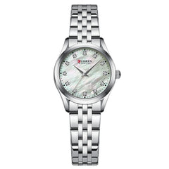 Rhinestone Ultra-thin Womens Shell-face Watch