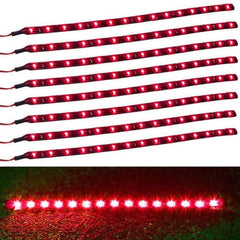 8-Piece: Flexible Waterproof LED Strip Light for Car
