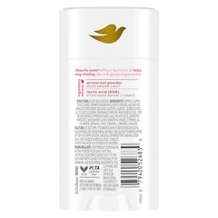 Dove Whole Body Deo Aluminum Free Anti-Chafe Deodorant Stick for Women Berry Blush 2.4 oz