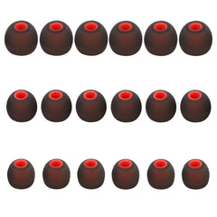 DMZHY Ear Bud Replacement Pieces Silicone Ear Tips Earbud Tips Replacement Earbud Tips Earbud Cover Silicone Fit for in-Ear Headphones(Inner Hole from 3.8mm-5.1mm Earphones) 9 Pairs SML Red/Black