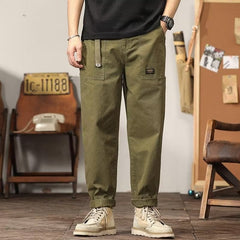 Pantalon de survêtement ample et droit de style hongkongais