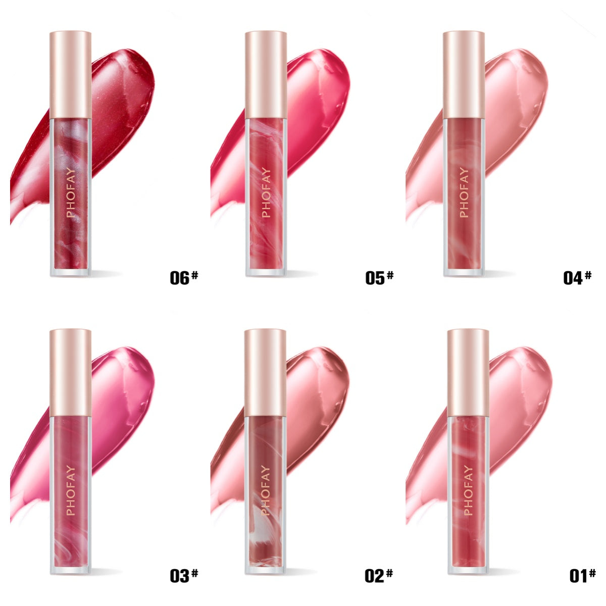 Brillo labial hidratante Rose Blooming PHOFAY