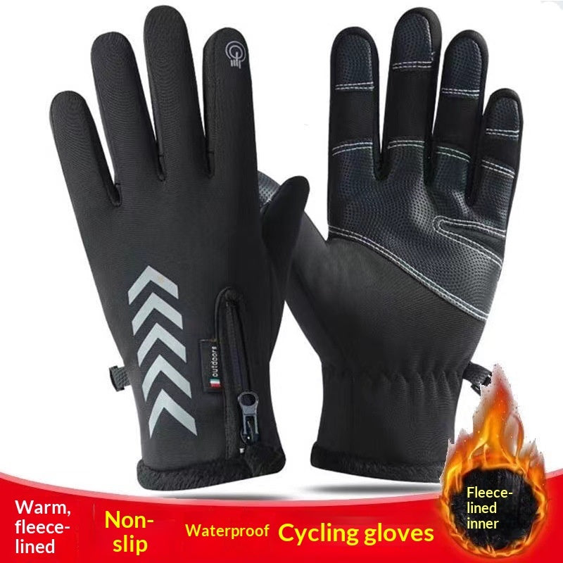 Gants thermiques de cyclisme pour homme, compatibles avec les écrans tactiles