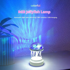 Jellyfish Atmosphere Night Light Colorful Creative Mood Light
