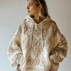 Hooded Women's 3D Printed Hoodie