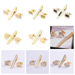 Mens Formal Business Cufflinks And Tie Clip Set