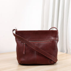 Womens Fashionable Washed-Effect Minimalist Shoulder Bag