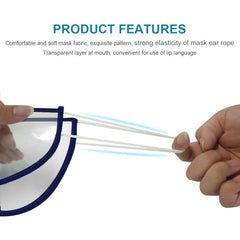Masque transparent, équipement de protection pour enfants et adultes