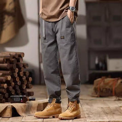 Pantalon de survêtement ample et droit de style hongkongais