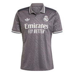 adidas Mens Real Madrid 24/25 Third Jersey Charcoal