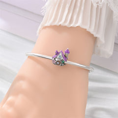 Beaded Silver-plated Copper DIY Bracelet And Pendant Jewelry