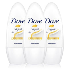 3 x 50ml Dove Anti-Perspirant Roll-On Original