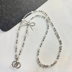 Bow-knot Pendant Crossbody Phone Strap