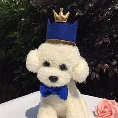 Sombrero de cumpleaños para fiestas de mascotas, corona para perros, sombrero de cumpleaños para gatos, corona para mascotas