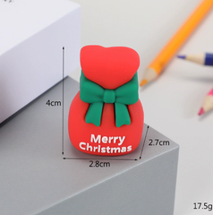 Taille-crayon de Noël-chaussettes de Noël-PVC-1 pièce