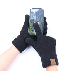 Guantes para montar al aire libre, cortavientos y protección contra el frío, con forro polar y gruesos