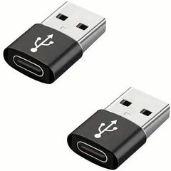 2-Pack: Mini USB to Type-C Adapters – File Transfer for Android Phones
