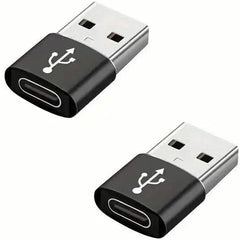 2-Pack: Mini USB to Type-C Adapters – File Transfer for Android Phones
