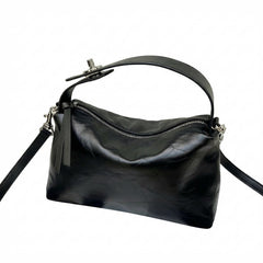 Bolso tote de piel de vacuno de grano superior con acabado artesanal, bolso de mujer de cuero genuino de alta gama, versátil y de producción limitada para comercio transfronterizo