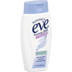 Baño de espuma Summer's Eve para piel sensible, con botánicos calmantes