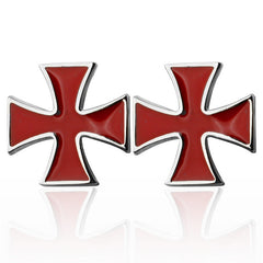 Red Cross French Shirt Men's Cufflinks