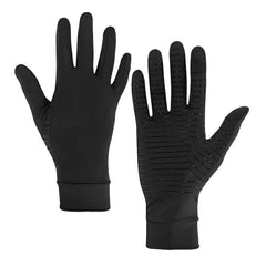 Gants tactiles à doigts entiers en fibres de cuivre sous pression, à ions de cuivre