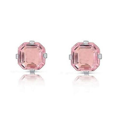 925 1.3 Carat Cz Asscher-cut Sterling Silver Stud Earrings