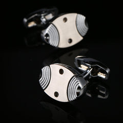 Industrial Revolution Series French Fish Shape Men's Cufflinks