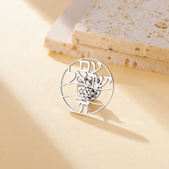 Broche juive en métal en forme d’étoile à six branches, simple et polyvalente