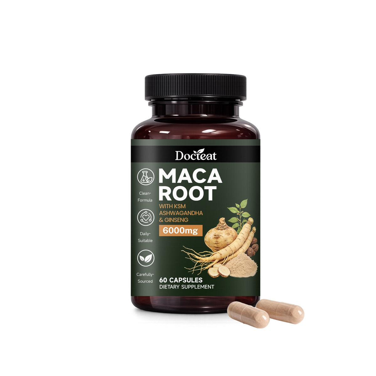 Vitality-Boosting Dietary Supplement Capsules