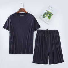 Ensemble de sport et de détente pour homme, composé d’un haut à manches courtes et d’un short