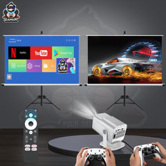 Mini Game Console Android WiFi Gamepad 4K HD Projector