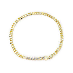 Double-diamond Double-layer Chain Bracelet