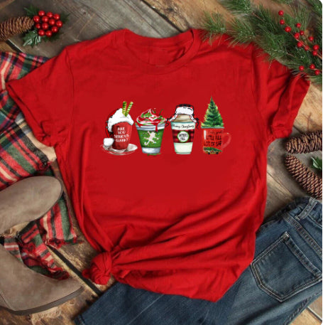 Fröhliche Weihnachten lässiges Damen-T-Shirt