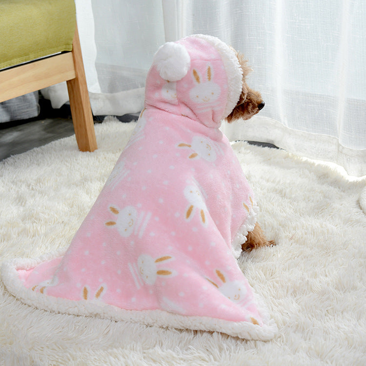 Pyjama pour animaux, sac de couchage pour chien doublé de velours pour tenir chaud