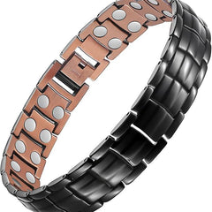 European And American-style Magnetized Pure Copper Bracelet For Men
