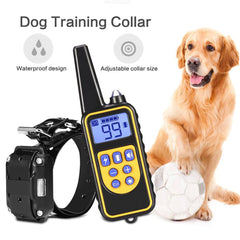 Collier de dressage électrique pour chien 800 m - dispositif anti-aboiement