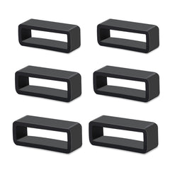 6Pcs Watch Strap Holder 18mm/20mm/22mm Watch Band Holder Rubber Watch Band Loops Replacement Silicone Watch Band Keeper Retainer Fastener Rings Security Loops for Smart Watch Band Sport Wristband
