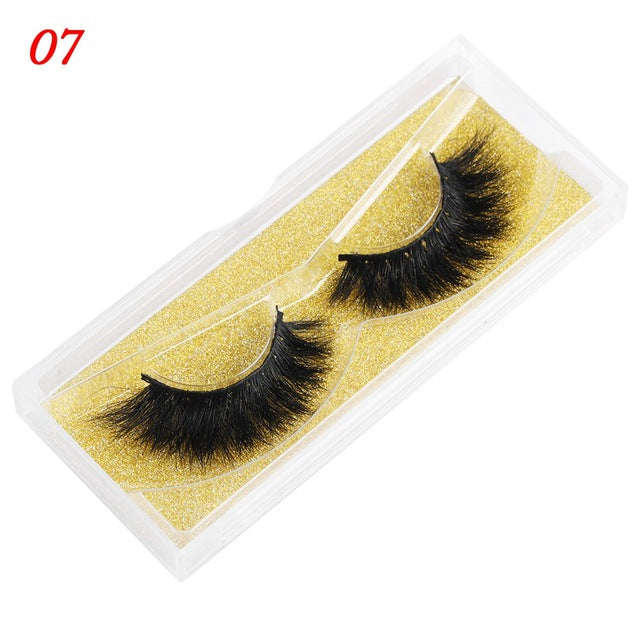 Faux cils en vison de 25 mm, légers et volumineux